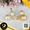 (ไม่รวมสร้อย) จี้ไข่มุกเม็ดเดี่ยว จุกจี้จีบ ไข่มุก South Sea น้ำเค็มคัดเกรด สีทอง-Light Gold ทรงหยดน้ำและทรงบารอก ขนาด 10 mm เกรด AAA ตัวเรือนจุกจี้จีบ ทองคำแท้ 18K / 27.6.64