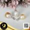 (ไม่รวมสร้อย) จี้ไข่มุก South Sea น้ำเค็มคัดเกรด สีทอง-Light Gold ทรงหยดน้ำและทรงบารอก ขนาด 10 mm เกรด AAA ตัวเรือนจุกจี้เกลี้ยง ห่วงคีบ เงินแท้ 92.5 ชุบทองคำขาว / 27.6.64