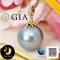 [GIA] จี้ไข่มุกตาฮิติ Collection "Uranus" ไข่มุกตาฮิติ น้ำเค็มคัดเกรด สีเทา-ฟ้า ทรงกลม ขนาดจัมโบ้ 12 mm เกรด AA+ มาตรฐาน PGS ไข่มุกผ่านการตรวจรับรองคุณภาพจาก สถาบัน GIA (GIA Report No: 5383736926) ตัวเรือนจุกจี้ควั่นเปลวเพลิง / 29.8.64