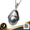 จี้ดอกกระดังงาเกลี้ยง ไข่มุก Tahitian Pearl  สายพันธุ์น้ำเค็มคัดเกรด สีเทา-ฟ้า (Royal Gray Lot) / 19.8.65