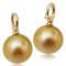 12.91 mm, Gold South Sea Pearl, Solitaire Pearl Pendant