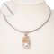 Approx. 15.7 - 16.0 mm, Edison Pearl, Solitaire Pearl Pendant with Choker