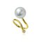 Approx.12.75 mm, South Sea Pearl, Solitaire Pearl Open Ring