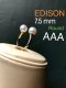 แหวน Open ring หัวไขว้ไข่มุกทวิน ไข่มุก Edison น้ำจืดคัดเกรดพิเศษ สีขาว ทรงกลม ขนาด 7.5 mm เกรด AAA ตัวเรือนแหวน สามารถปรับขนาดได้ตั้งแต่ 45-55 เงินแท้ 92.5 ชุบทอง  เม็ดมุกมีรอยธรรมชาติ ±3% สินค้าทุกชิ้นมีใบรับประกันมุกแท้ (Certificate of Guarantee)