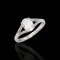 (IGI) Laboratory Grown Diamond (Oval Brilliant, D, VVS 1, 1.25 ct.), Four Prongs Solitaire Diamond Double Stripes Diamond Paved Shoulder Ring