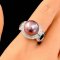 Approx. 12.0 mm, Edison Pearl, "Barbie Barbie" Solitaire Pearl CZ Ring