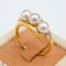 Approx. 5.0 mm, Akoya Pearl, Triple Pearls Ring