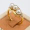 Approx. 5.0 mm, Akoya Pearl, Triple Pearls Ring