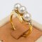 Approx. 5.0 mm, Akoya Pearl, Triple Pearls Ring