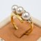 Approx. 5.0 mm, Akoya Pearl, Triple Pearls Ring