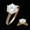 (IGI) 2.53 ct, Laboratory Grown Diamond (Round Brilliant, CVD, 2.53 ct, D, VS 1), Lab Grown Diamond (0.315ct.), Six Prongs Band Diamond Ring