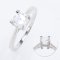 (GRA) 1.0 ct., Moissanite, Round Brilliant, Ring