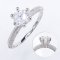 (GRA) 1.0 ct., Moissanite, Round Brilliant, Ring