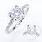 (GRA) 1.0 ct., Moissanite, Round Brilliant, Ring