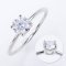 (GRA) 1.0 ct., Moissanite, Round Brilliant, Ring