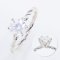 (GRA) 1.0 ct., Moissanite, Round Brilliant, Ring