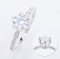 (GRA) 1.0 ct., Moissanite, Round Brilliant, Ring