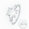 3.0 ct., Cubic Zirconia (CZ), Radiant & Pear Cut