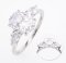 2.5 ct., Cubic Zirconia (CZ), Oval & Pear Cut