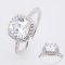 1.0 ct., Cubic Zirconia (CZ), Cushion Cut