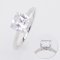 2.5 ct., Cubic Zirconia (CZ), Cushion Cut