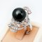 Approx. 12.0 mm, Tahitian Pearl, Meteor Shower Pearl Ring