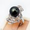 Approx. 12.0 mm, Tahitian Pearl, Meteor Shower Pearl Ring