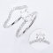 (GRA), Moissanite Pear Brilliant (1.0ct/D/VVS1/Ex) Six Prongs Solitaire Moissanite Shoulder Paved, Ring