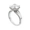 (IGI) 5.08 ct, Laboratory Grown Diamond (Round Brilliant, CVD, 5.08 ct, D, VS 1), Solitaire Diamond and Diamond Paved Shank Ring