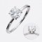 (IGI) 1.04 ct, Laboratory Grown Diamond (Round Brilliant, HPHT, 1.04 ct, D, VVS 2) and 0.257ct, Laboratory Grown Diamond, Diamond Pair Ring