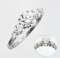 (IGI) 6.53 - 6.56 x 3.96 mm, Laboratory Grown Diamond (Round Brilliant, HPHT, 1.04 ct, D, VVS 2), Laboratory Grown Diamond (0.77 ct.), Five Stones Diamond Ring