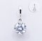 (IGI) 1.04 ct, Laboratory Grown Diamond (Round Brilliant, HPHT, 1.04 ct, D, VS 2), Diamond Hinge Clasp Pendant