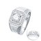 (IGI) 1.11 ct, Laboratory Grown Diamond (Round Brilliant, HPHT, 1.11 ct, D, VS 2), 0.69ct, Lab Grown Diamond, Four Prongs Solitaire Diamond Stairs Diamond Paved Class Ring