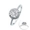 (IGI) 1.0 ct, Laboratory Grown Diamond (Round Brilliant, HPHT, 1.00 ct, D, VS 2), Lab Grown Diamond (0.33ct.), Halo Diamond, Band Diamond Paved Ring