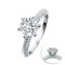 (IGI) 1.3 ct, Laboratory Grown Diamond (Round Brilliant, HPHT, 1.3 ct, D, VS 2), Lab Grown Diamond (0.436ct.), Six Prongs, Band Diamond Paved Ring