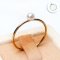 Approx. 3.0 - 4.0 mm, Akoya Pearl, Solitaire Pearl Ring