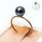 Approx. 7.0 mm, Tahitian Pearl, Solitaire Pearl Ring