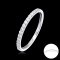 18K Gold, Lab Grown Diamond (0.224ct), Half Diamond Paved Band Ring