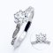 (IGI) 1.05 ct., Laboratory Grown Diamond (Round Brilliant, HPHT, 1.05 ct, D, VS 1), Six Prongs Solitaire Diamond Shoulder Twist Ring