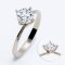 (IGI) 1.09ct., Laboratory Grown Diamond (Round Brilliant, HPHT, 1.09 ct, D, VS 1), Four Prongs Solitaire Diamond Ring