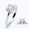 (IGI) 1.09 ct., Laboratory Grown Diamond (Round Brilliant, HPHT, 1.09 ct, D, VS 2), "H" Four Prongs  Solitaire Diamond Ring