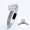 (IGI) 1.07 ct., Laboratory Grown Diamond (Round Brilliant, CVD, 1.07 ct, D, VS 1), Six Prongs Solitaire Diamond Shoulder Diamond Paved Ring