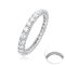 18K Gold, Laboratory Grown Diamond, Full Band Heart Diamond Ring