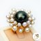 Approx. 4.0 - 14.0 mm, Akoya Pearl and Tahitian Pearl, Bloom Phakakrong Pearl Ring