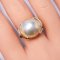 Approx. 16.0 mm, Mabe South Sea Pearl, Solitaire Pearl Ring