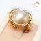 Approx. 16.0 mm, Mabe South Sea Pearl, Solitaire Pearl Ring