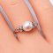 6.71 mm, Akoya Pearl, Solitaire Pearl Diamond Ring