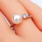 Approx. 6.0 - 7.0 mm, Akoya Pearl, Solitaire Pearl and Gem Stone Open Ring