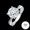 (IGI) 2.01 ct, Laboratory Grown Diamond (Round Brilliant, CVD, 2.01 ct, D, VVS 2), Four Prongs Diamond Twisted Band Ring