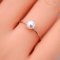 Approx. 5.0 mm, Akoya Pearl, Solitaire Pearl Ring